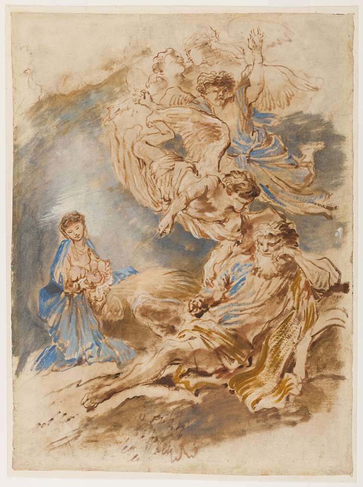  The Nativity or The Angel Instructing Joseph to Flee with his Family to Egypt